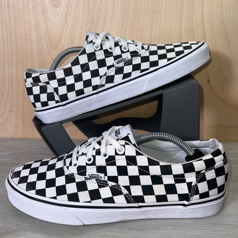 Vans Authentic Golden Coast Black/White Checkerboard 721356 Women's 9.5